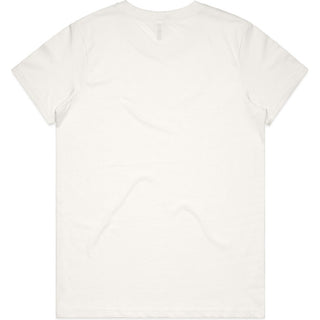 AS Colour 4001G Wo's Maple Organic Tee - Back View | color:Natural|view:back