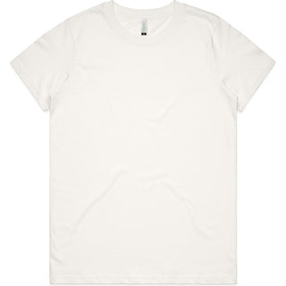 AS Colour 4001G Wo's Maple Organic Tee - Front View | color:Natural|view:front