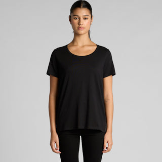 AS Colour Women's Maple Scoop Tee | 4019 (White)