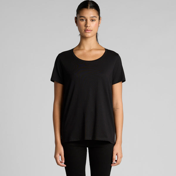 AS Colour Women's Maple Scoop Tee | 4019 (White)