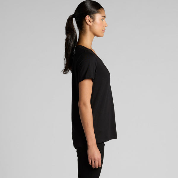 AS Colour Women's Maple Scoop Tee | 4019 (Black)