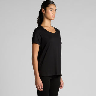 AS Colour Women's Maple Scoop Tee | 4019 (White)