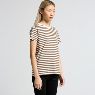 AS Colour Women's Maple Stripe Tee | 4037 (Black/White)