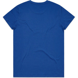 AS Colour 4001 Wo's Maple Tee - Back View | color:Bright Royal|view:back