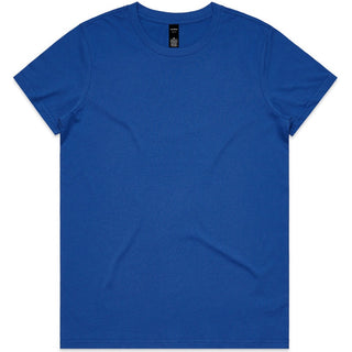 AS Colour 4001 Wo's Maple Tee - Front View | color:Bright Royal|view:front