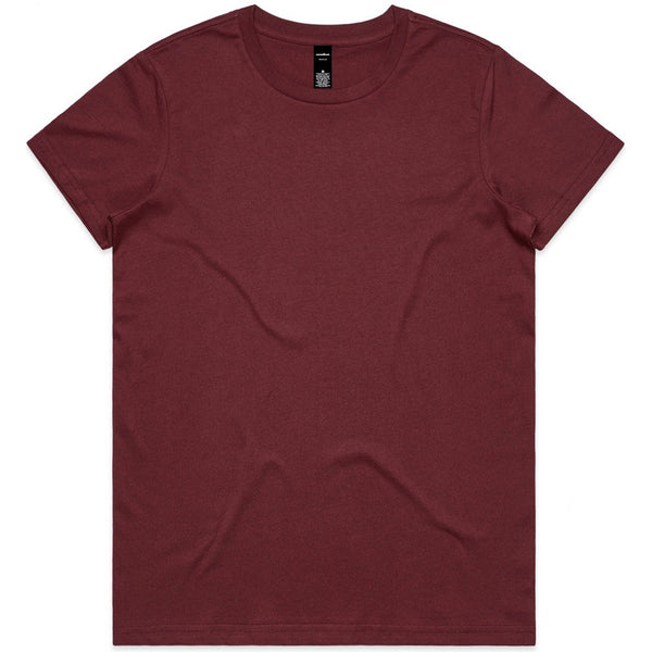 AS Colour Women's Maple Tee | 4001 (Burgundy)