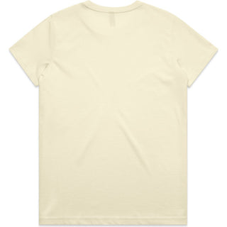 AS Colour 4001 Wo's Maple Tee - Back View | color:Butter|view:back