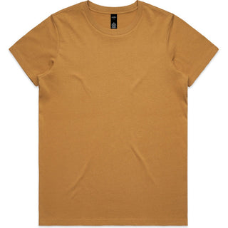 AS Colour 4001 Wo's Maple Tee - Front View | color:Camel|view:front