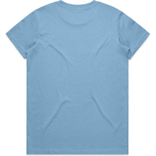 AS Colour 4001 Wo's Maple Tee - Back View | color:Carolina Blue|view:back