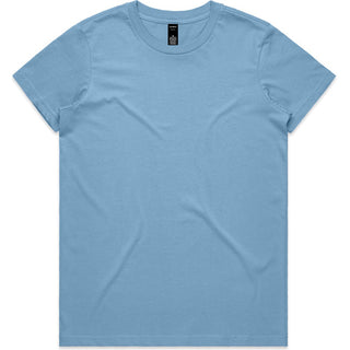 AS Colour 4001 Wo's Maple Tee - Front View | color:Carolina Blue|view:front