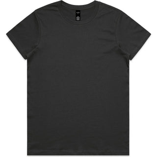 AS Colour 4001 Wo's Maple Tee - Front View | color:Coal|view:front