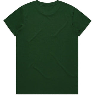 AS Colour 4001 Wo's Maple Tee - Back View | color:Forest Green|view:back
