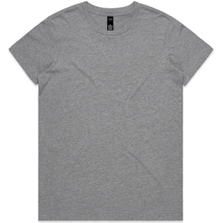 AS Colour 4001 Wo's Maple Tee - Front View | color:Grey Marle|view:front