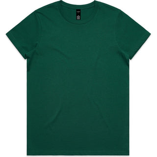 AS Colour 4001 Wo's Maple Tee - Front View | color:Jade|view:front