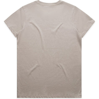 AS Colour 4001 Wo's Maple Tee - Back View | color:Mushroom|view:back