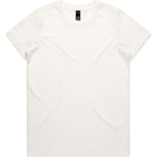 AS Colour 4001 Wo's Maple Tee - Front View | color:Natural|view:front