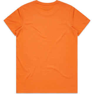 AS Colour 4001 Wo's Maple Tee - Back View | color:Orange|view:back