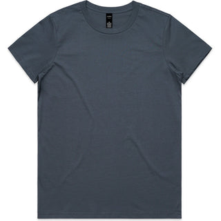 AS Colour 4001 Wo's Maple Tee - Front View | color:Petrol Blue|view:front