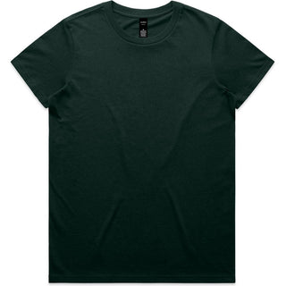AS Colour 4001 Wo's Maple Tee - Front View | color:Pine Green|view:front