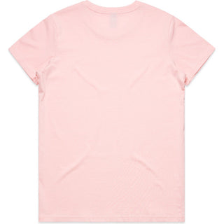 AS Colour 4001 Wo's Maple Tee - Back View | color:Pink|view:back