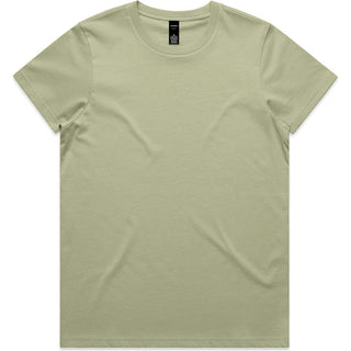 AS Colour 4001 Wo's Maple Tee - Front View | color:Pistachio|view:front