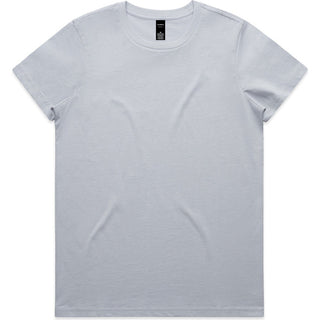 AS Colour 4001 Wo's Maple Tee - Front View | color:Powder|view:front