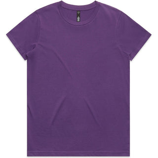 AS Colour 4001 Wo's Maple Tee - Front View | color:Purple|view:front