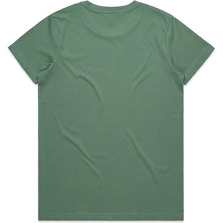 AS Colour 4001 Wo's Maple Tee - Back View | color:Sage|view:back