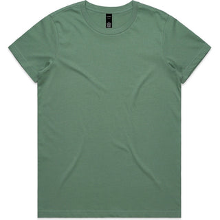 AS Colour 4001 Wo's Maple Tee - Front View | color:Sage|view:front