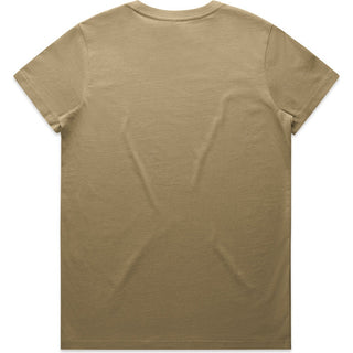 AS Colour 4001 Wo's Maple Tee - Back View | color:Sand|view:back