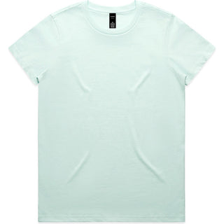 AS Colour 4001 Wo's Maple Tee - Front View | color:Seafoam|view:front