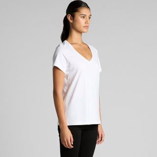 AS Colour Women's Maple V Neck Tee | 4023 (Black)