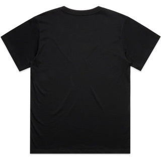 AS Colour 4094 Wo's Martina Boyfriend Tee - Back View | color:Black|view:back