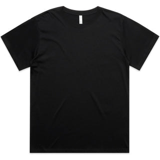 AS Colour 4094 Wo's Martina Boyfriend Tee - Front View | color:Black|view:front