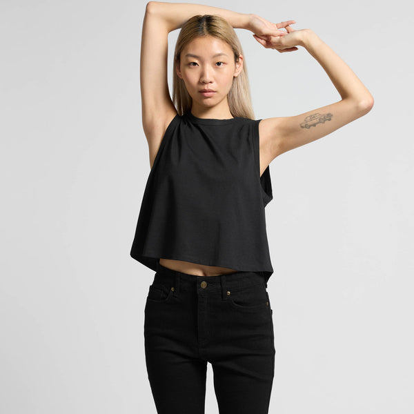 AS Colour Women's Martina Crop Tank | 4091 (White)