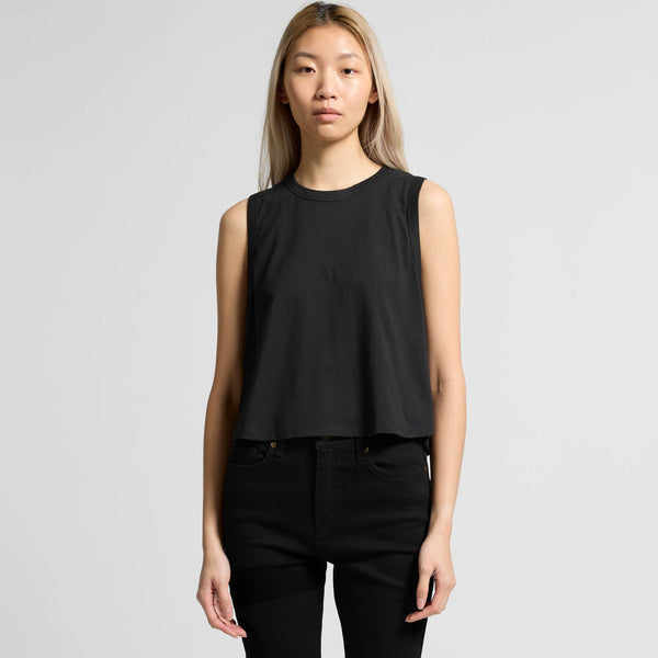 AS Colour Women's Martina Crop Tank | 4091 (White)