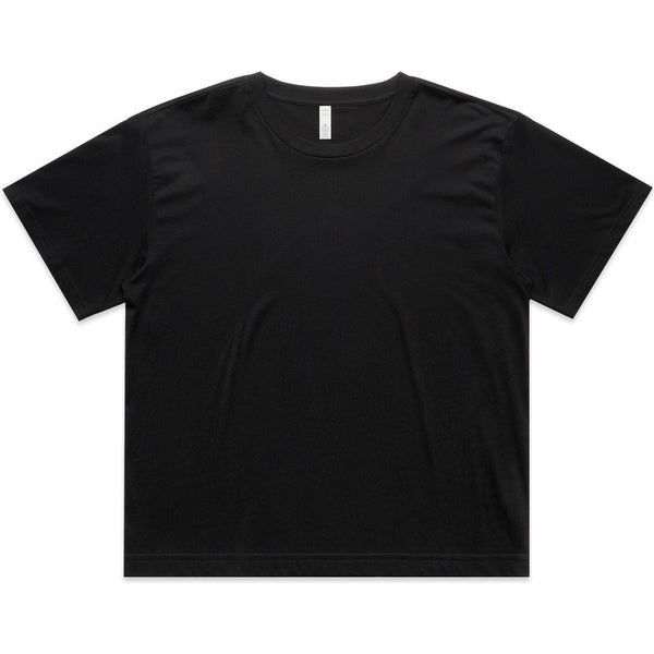 AS Colour Women's Martina Crop Tee | 4093 (Black)