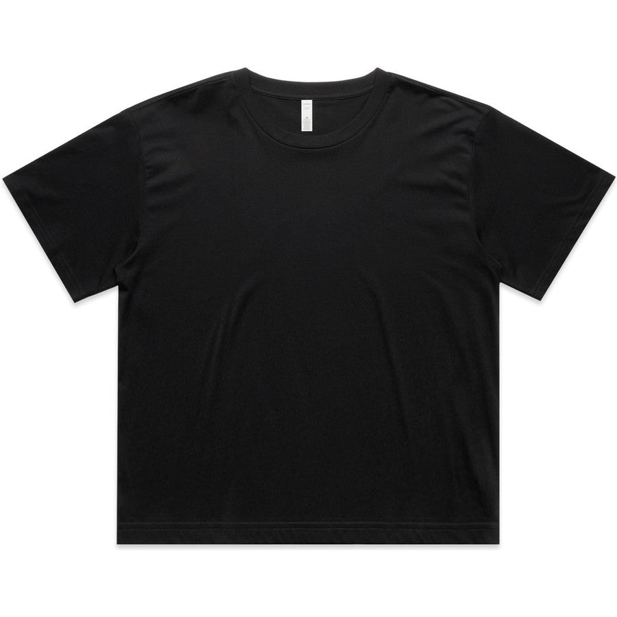 AS Colour Women's Martina Crop Tee | 4093 (Black)