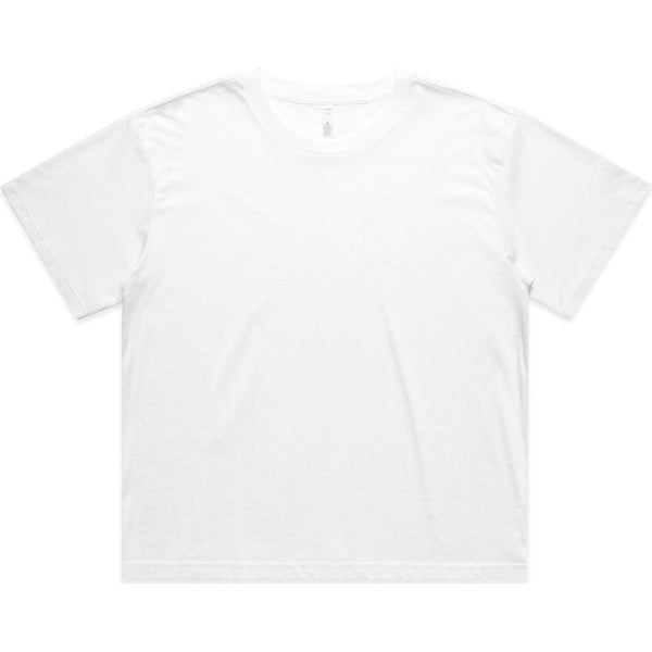 AS Colour Women's Martina Crop Tee | 4093 (White)