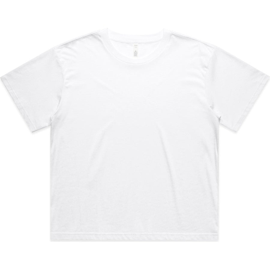 AS Colour Women's Martina Crop Tee | 4093 (White)