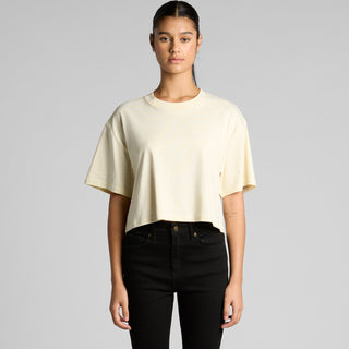 AS Colour Women's Martina Crop Tee | 4093 (Black)
