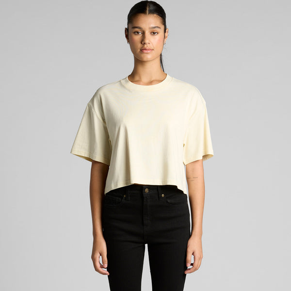 AS Colour Women's Martina Crop Tee | 4093 (Black)