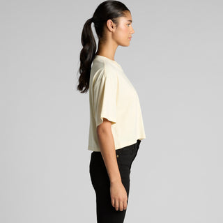 AS Colour Women's Martina Crop Tee | 4093 (Butter)