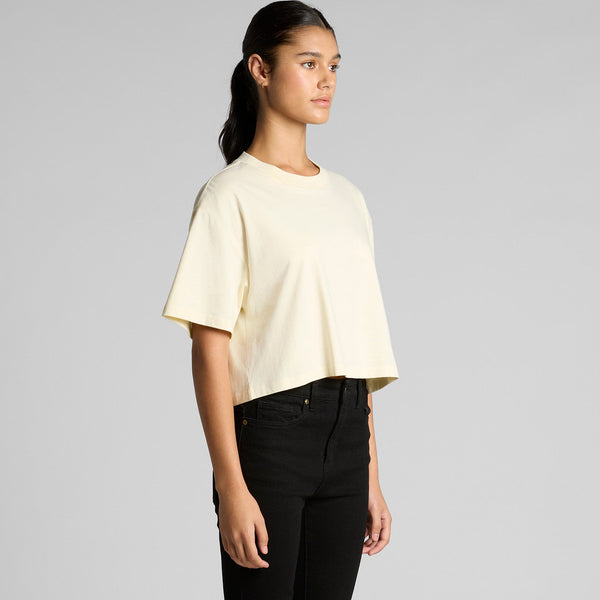 AS Colour Women's Martina Crop Tee | 4093 (White)