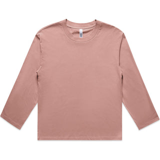 AS Colour 4071 Wo's Martina L/S Tee - Front View | color:Hazy Pink|view:front