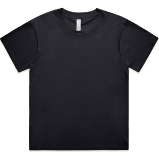 AS Colour 4006 Wo's Martina Tee - Front View | color:Ink Blue|view:front