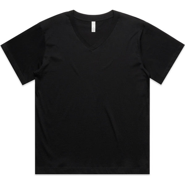 AS Colour Women's Martina V Neck Tee | 4095 (Black)