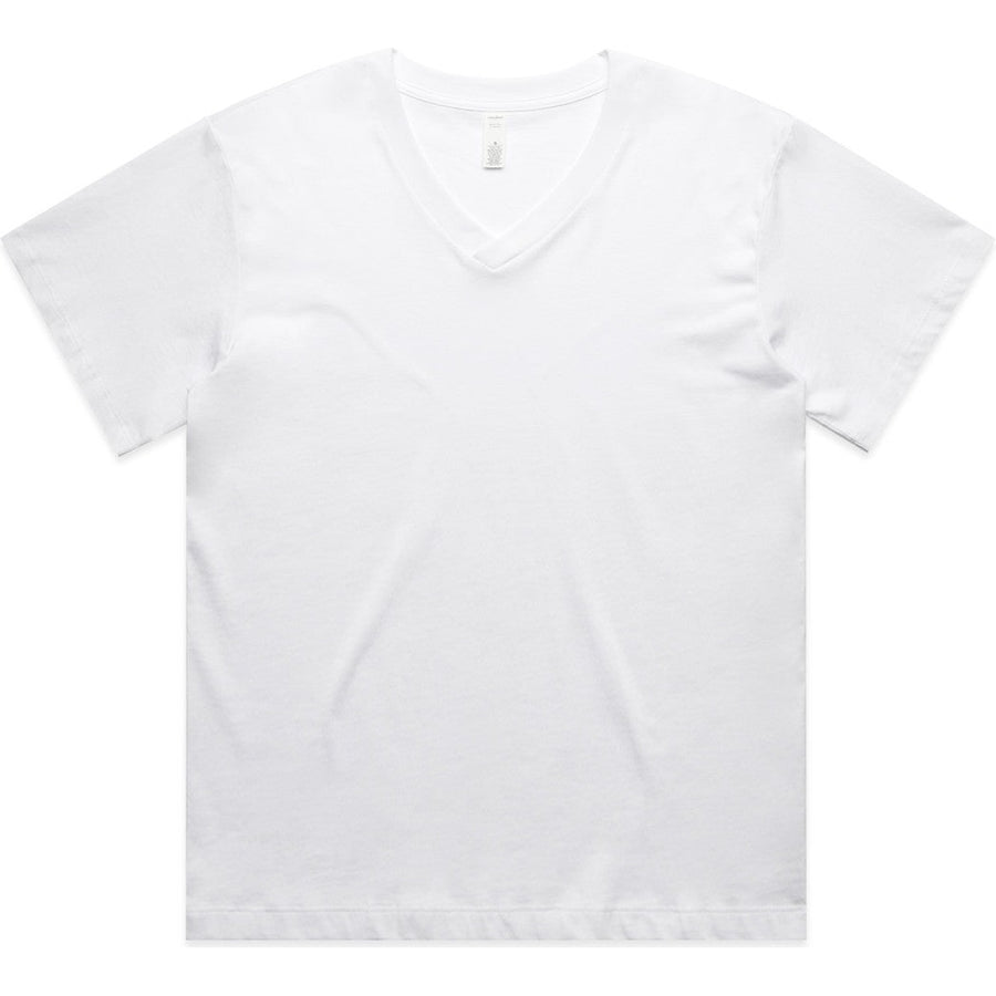 AS Colour Women's Martina V Neck Tee | 4095 (White)