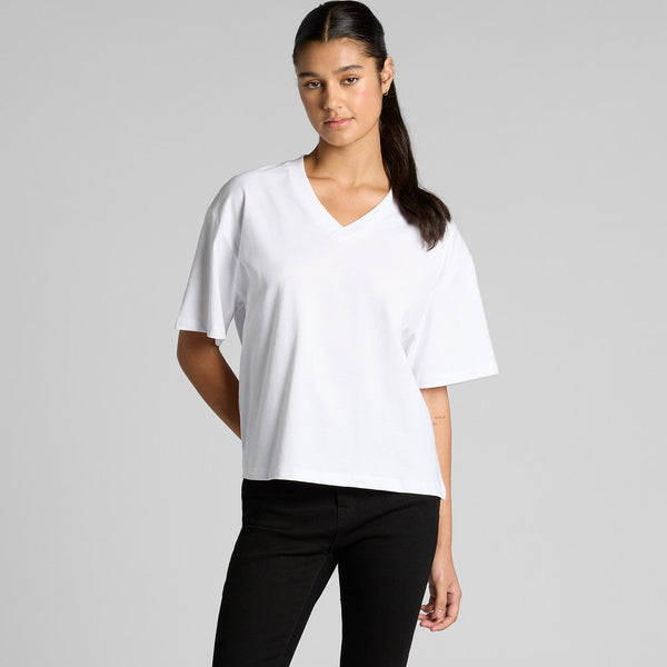 AS Colour Women's Martina V Neck Tee | 4095 (Black)