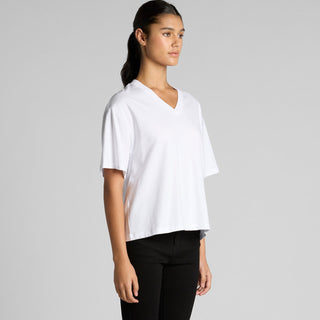 AS Colour Women's Martina V Neck Tee | 4095 (Black)